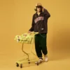 Quater zip-up tracksuit with custom 3d printing for man - Image 3