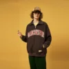Quater zip-up tracksuit with custom 3d printing for man - Image 2