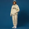 Quater zip-up tracksuit with custom 3d printing for man - Image 9