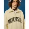 Quater zip-up tracksuit with custom 3d printing for man - Image 6