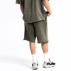 Mens snow wash raw edge french terry shorts - Image 3