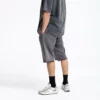 Mens snow wash raw edge french terry shorts - Image 10