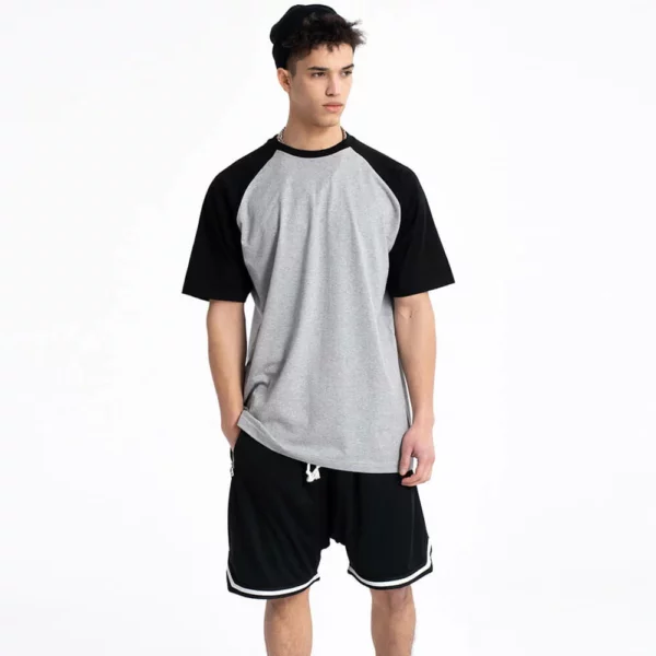 Raglan sleeve t-shirt with shorts twin set wholesale China