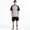 Raglan sleeve t-shirt with shorts twin set wholesale China - Image 4