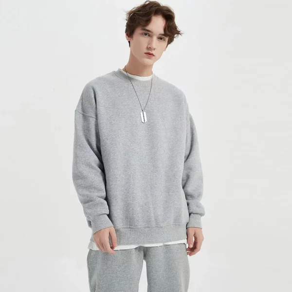 Custom design men drop shoulder sweatshirt