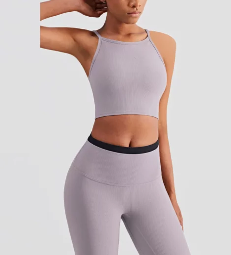 Private label woman ribbed tank top crop top manufacture
