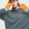 Custom cotton turtle neck sweatshirt unisex - Image 5