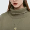 Custom cotton turtle neck sweatshirt unisex - Image 11