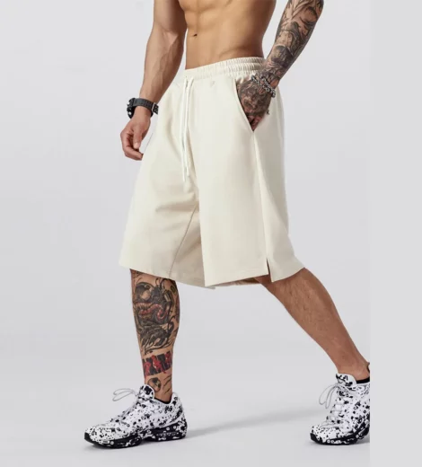 Private label boxy cotton shorts for man