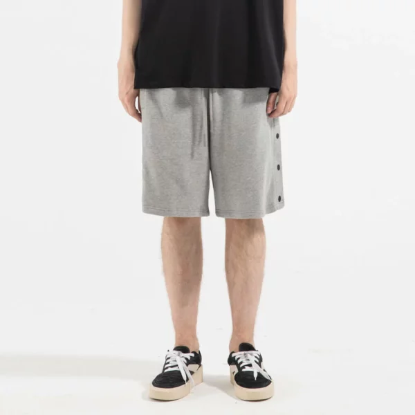 Button up mens cotton shorts