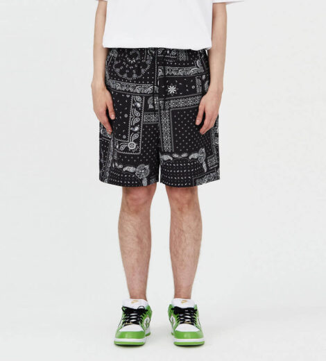 Custom sublimation printing bandana shorts for man