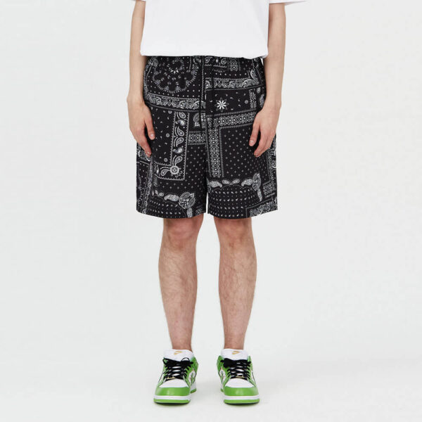 Custom sublimation printing bandana shorts for man