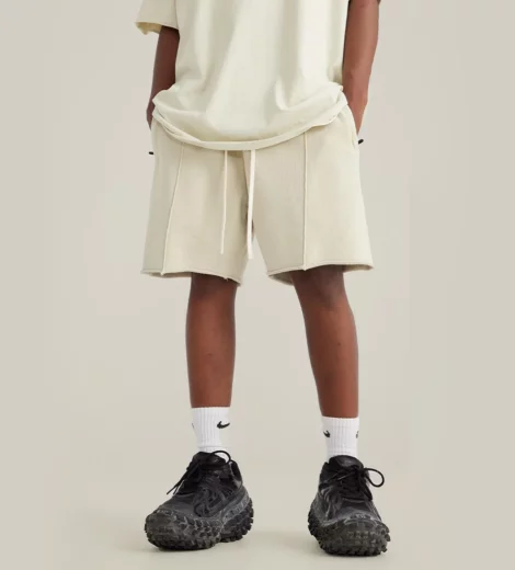 Mens heavyweigt loose fit french terry board shorts