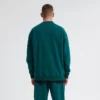 Unisex oversized fleece crew neck sweatshirt leisure wear - Image 3