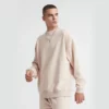 Unisex oversized fleece crew neck sweatshirt leisure wear - Image 8