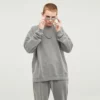 Acid wash unisex couple sweatsuit set bulk sale - Image 7
