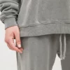 Acid wash unisex couple sweatsuit set bulk sale - Image 9