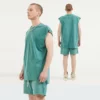 Mens summer set cap sleeve tank top set - Image 9