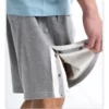 Mens track shorts with side buttons and stripes wholesale - Image 6
