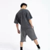 Stone wash vinatge mens short twin set - Image 5