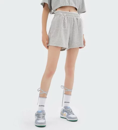 Woman french terry hot shorts 2022 summer bulk sale