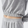 Woman cropped crew neck sweatshirt with custom embroidery - Image 8