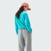 Custom silk screen printing cropped crew neck jumpers for woman - Image 3