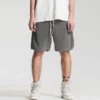 Vintage wash men cut and sew sweat shorts - Image 11