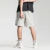 Vintage wash men cut and sew sweat shorts - Image 7