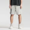 Vintage wash men cut and sew sweat shorts - Image 5