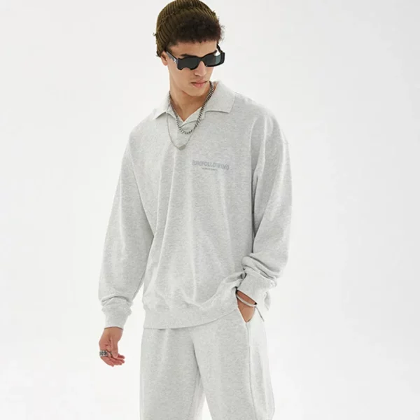 Customized printing logo mens sweatsuit set manufacturer
