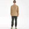 mens long sleve t shirt with ribbed collar - Image 8