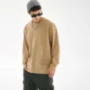mens long sleve t shirt with ribbed collar - Image 6