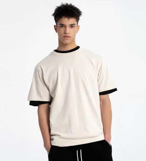 mens 90S vintage ringer t-shirt heavyweight