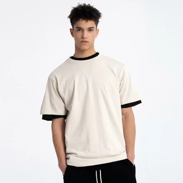mens 90S vintage ringer t-shirt heavyweight