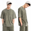 Raglan sleeve t-shirt with shorts twin set wholesale China - Image 16