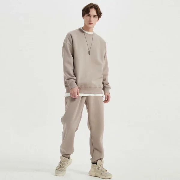 Mens custom loose fit drop shoulder sweatsuit