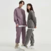 Custom couple tracksuit unisex loose fit tracksuit - Image 3