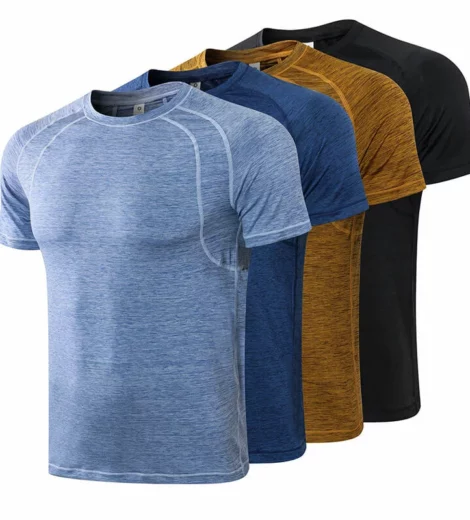 mens quick dry flat lock sport t-shirt wholesale