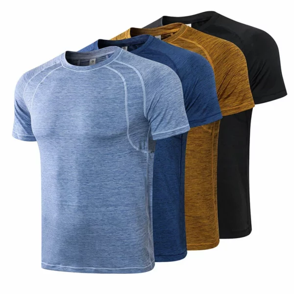 mens quick dry flat lock sport t-shirt wholesale