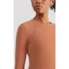 woman long sleeve slim fit thumb hole gym t-shirt - Image 4