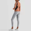 woman long sleeve slim fit thumb hole gym t-shirt - Image 5