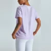 ladies fitness moisture-wicking sport t-shirt with mesh back - Image 11