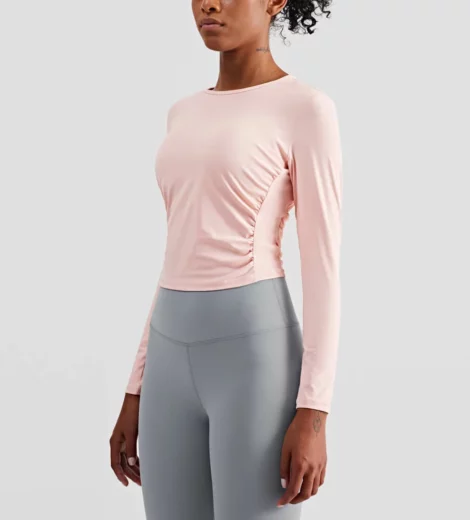 Woman tight fit OEM athletic long sleeve t-shirt