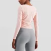Woman tight fit OEM athletic long sleeve t-shirt - Image 7