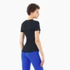 Short sleeve woman workout bulk slim fit gym t shirt sale - Image 4