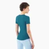 woman short sleeve workout slim fit gym t shirt bulk sale - Image 6