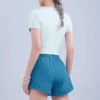 customized round neck crop top workout t-shirt - Image 7