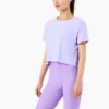 ladies athletic cropped top sport boxy t-shirt factory - Image 10