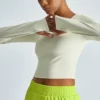 customized cropped long sleeve t-shit with thumb hole - Image 7